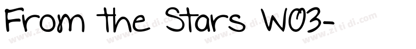 From the Stars W03字体转换
